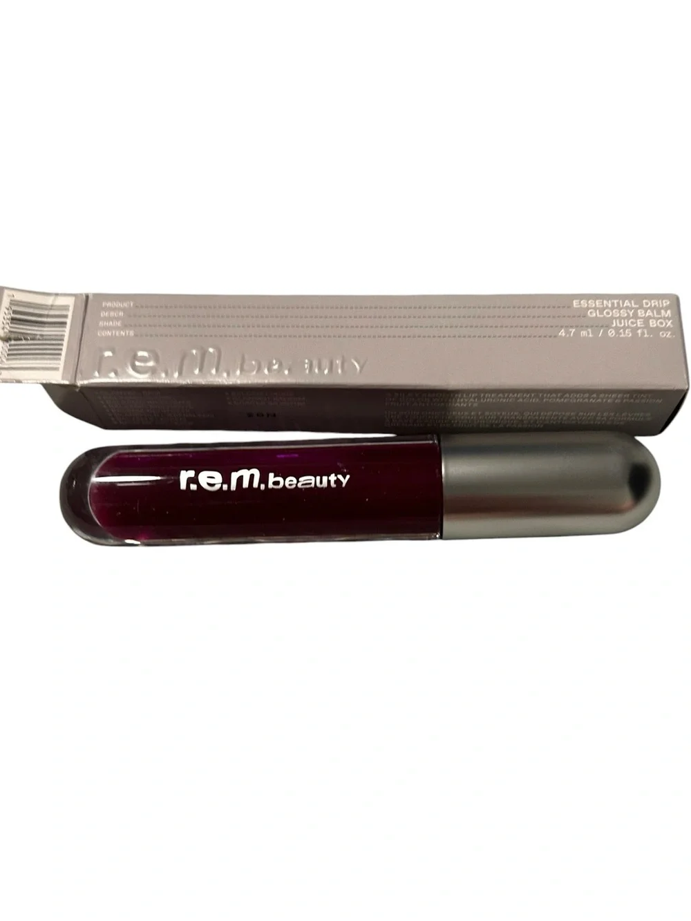 r.e.m. beauty Essential Drip Glossy Balm in Deep Berry